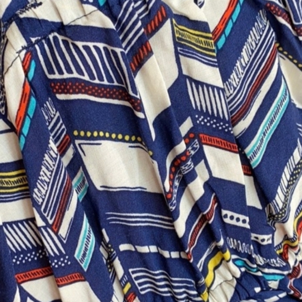 Torrid Chevron Ruffle Babydoll Top 4 - Picture 5 of 7